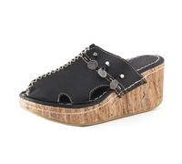 Sandalias de cuña de Verano para Mujer, Transpirables, sin Cordones, con Punta Redonda, cómodas, para Playa Calcetines Descalzo
