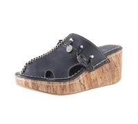 Sandalias de cuña de verano para mujer, transpirables, sin cordones, con punta redonda, cómodas, para playa Calcetines Descalzo Zapatillas De Mujer Granate