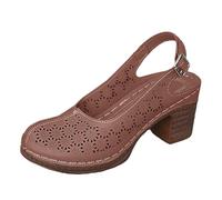 Sandalias De Cuña Mujer De Playa Hueco Verano Grande Antideslizante Ortopédico Casual Transpirable Cómodo Mulas Y Zuecos Pie Ancho Verano Piscina Zapato, marrón, 39 EU