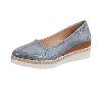 Sandalias de Cuña Mujer Sandalias Tacon Bajo Mujer Reposapiés Para,Estilo Ocio,Europa Y Unidos,Con Punta Puntiaguda Y Gruesa,Para Un Solo Cuña (Blue,41)