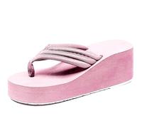 Sandalias De Cuña Mujer Verano Cómodo - Sandalia De Verano De Moda Para Mujeres Chanclas Con Cordones Ciudad Tema Colgantes De Plataforma Coloridos Encantadores Zapatos De Calza, rojo, 40 EU