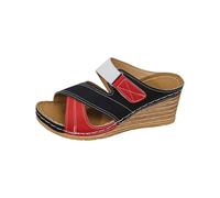 Sandalias de cuña para mujer, cómodas, sandalias para mujer, espartano, verano, mulas, punta abierta, desnudos, plataforma, zapatos transpirables, mule, legere ortopédico, calzado senderismo al aire