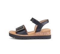 Gabor Sandalias de plataforma para mujer, sandalias de mujer, sandalias moderadas de ancho múltiple (G), Negro 57., 37 EU