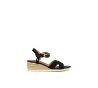 Geox - D ISCHIA CORDA B, Sandalia de cuña Mujer, Black,