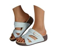 Sandalias de cuña para mujer, sandalias de cuña para mujer, sandalias de verano, suelas suaves, zapatos de verano, sandalias de moda con suela de piel, sandalias de cuña, sandalias de plataforma