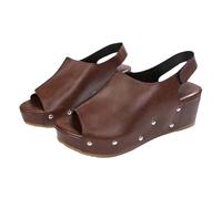 Sandalias de cuña para mujer, sandalias de verano cómodas, sandalias de senderismo, sandalias de cuña, tallas grandes, sandalias antideslizantes para exteriores, puntera abierta, sandalias