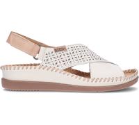 Pikolinos Sandalias cuña en Cuero CADAQUES para Señora Color Nata