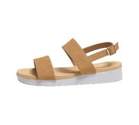 Sandalias de Cuña Sandalias Planas Doradas Mujer Planas Nuevas Para Mujer,Informales,Sencillas,de Usos,Cómodas,Con Punta Abierta Fascitis Plantar Zapato (Brown,37)