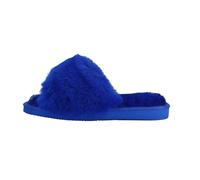 Sandalias De Dama De Piel De Cordero ROYAL AZUL De Merino Zapatillas