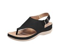 Sandalias de dedo para mujer, sandalias ortopédicas de verano, ligeras y cómodas, con soporte de arco, sandalias modernas con estampado de mariposas, sandalias de playa al aire libre, informales,