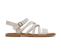 Sandalias De Diseñador Chic Para Mujeres Toms Sephina De Cuero Grises