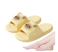 Sandalias de Ducha de Baño, Zapatillas para Gatos para Mujer - Sandalias de Gato de Baño Sandalias - Soporte para Zapatillas de Gimnasio Piscina Casual Ropa Diaria y Playa, amarillo, 36 EU