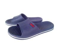 Sandalias de goma EVA para mujer, ligeras, con puntera abierta, para piscina, zapatos planos flexibles, informales, para verano, playa, color verde militar, Navy, 39.5 EU