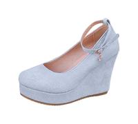 Sandalias de Gruesas de, sin Cordones, con Tiras en el talón, Tacones cómodos para Vestir en Verano./294