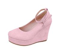 Sandalias de Gruesas de, sin Cordones, con Tiras en el talón, Tacones cómodos para Vestir en Verano./294