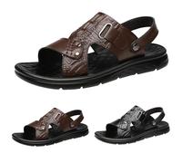 Sandalias de hombre de piel de verano, zapatos de verano para hombre, sandalias de ocio, tallas grandes, sandalias de playa, minimalistas, zapatos de trabajo, sandalias de senderismo, sandalias