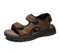 Sandalias de Hombre Sandalias de Playa con Punta Abierta de Cuero, Sandalias Deportivas for Senderismo al Aire Libre for Hombres, Sandalias Informales Ligeras for Caminar por senderos Zapatos de Agua