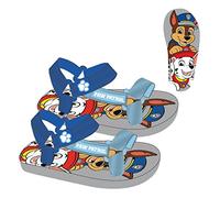 Sandalias de La Patrulla Canina - Color Gris y Azul - Talla 29 - Sandalias de Poliéster con Suela de EVA, Cierre de Velcro y Parche de Goma - Producto Original Diseñado en España