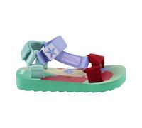 Sandalias de La Sirenita - Diseño Multicolor - Talla 26 - Sandalias de Poliéster con Suela de EVA, Cierre de Velcro y Parche de Goma - Producto Original Diseñado en España