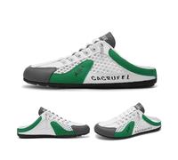 Sandalias de Malla sin Cordones for Hombre: Plantilla Acolchada, sin Cordones, cómodas for Caminar, for Deportes, Viajes y la Oficina.(Gris,43)