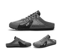 Sandalias de Malla sin Cordones for Hombre: Plantilla Acolchada, sin Cordones, cómodas for Caminar, for Deportes, Viajes y la Oficina.(Green,41)