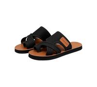 Sandalias de malla tejida con correa cruzada para mujer, zapatos planos casuales de verano, transpirables, calzado para caminar todos los días, Black, 40 EU