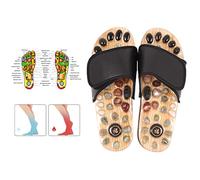 Sandalias de masaje de acupresión con diseño de piedra natural y velcro Cuidado de la salud Activación de la sangre Zapatos de masaje de relajación de pies