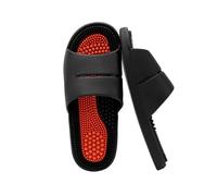 Sandalias de masaje de reflexología de acupresión para hombres y mujeres, sandalias de alivio de fascitis plantar, mejora la circulación y mejora la terapia de masaje para hombres y mujeres, Black, EU