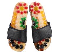 Sandalias de masaje, zapatillas de masaje para mujeres y hombres, ergon¨®micas de acupresi¨®n natural, pantuflas de masaje de pies con punta de suela y masaje para promover la circulaci¨®n de l