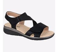 Boulevard Aurora Elástico Toque Moda para Mujer Vestido Casual Sandalias Negras