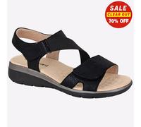 Boulevard Aurora Elástico Toque Moda para Mujer Vestido Casual Sandalias Negras