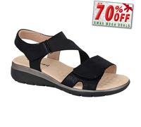 Boulevard Aurora Elástico Toque Moda para Mujer Vestido Casual Sandalias Negras
