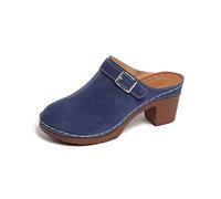 Sandalias de Moda sin Cordones con Hebilla y tacón bajo Muy cómodas y Casuales para Playa y Paseos por la Ciudad