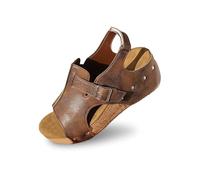 Sandalias de mujer 2026 Sandalias de mujer Moda Verano Cuero Plataforma Cuña Temperamento Zapatos Antideslizantes Elegante Casual Sandalias Negras Mujeres, marrón, 41 EU Estrecho