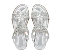 Sandalias de mujer con purpurina, elegantes zapatos de verano, sandalias bohemias, planas y cómodas, sandalias de playa con diamantes de imitación, sandalias de mujer, sandalias abiertas con plantilla
