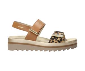 Sandalias de mujer DOMINICA de cuero, marrón, 37 EU
