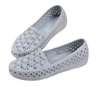 Sandalias de mujer elegantes y cómodas, sandalias planas de verano para mujer, sandalias de playa impermeables, sandalias caladas al aire libre, sandalias de natación delanteras cerradas, sandalias de