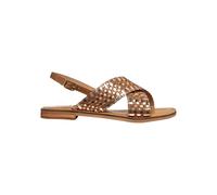 Geox Mujer D MADDALUSIAC N Flat Sandal, Camel/Bronce, 36 EU