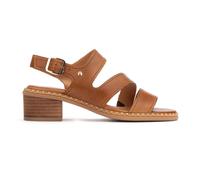 Pikolinos Sandalias tacón en Cuero BLANES para Mujer Color BRANDY