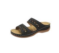 Sandalias de mujer Sandalias de alivio del dolor Sandalias ergonómicas Pantuflas transpirables Sandalias cómodas Sandalias ergonómicas Zapatos de verano para ocio y hogar al aire libre, Negro , 43 EU