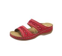 Sandalias de mujer Sandalias de alivio del dolor Sandalias ergonómicas Pantuflas transpirables Sandalias cómodas Sandalias ergonómicas Zapatos de verano para ocio y hogar al aire libre, rojo, 39 EU