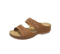Sandalias de mujer Sandalias de alivio del dolor Sandalias ergonómicas Pantuflas transpirables Sandalias cómodas Sandalias ergonómicas Zapatos de verano para ocio y hogar al aire libre, caqui, 40 EU
