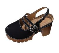 Sandalias de mujer sandalias de plataforma retro Mary Jane tacón de cuña para mujer, con una sola brida, versátiles y elegantes. mujer verano plantillas de cuña,Sandalias Mujer Tacón Zapatos Confort