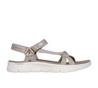 Skechers Sandal, Sandalias Go Walk Flex Sublime Mujer, Taupe Textile, 39 EU
