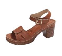 Sandalias De Mujer Verano Zapatos Con Punta Abierta Descubierta Para Deportes Y Ocio Planas Vintage Caminar Moda Playa Mulas Sandalia Ideales Primavera-Verano
