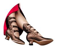 Sandalias de mujer vintage victorianas botines mujer medieval puntiagudo bruja zapatos fiesta tobillo botas góticas de aguja botas con cordones elegantes zapatos de tacón alto sexy zapatos de noche