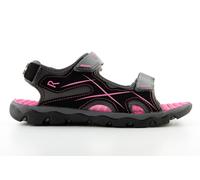 Sandalias de niña Regatta Kota Drift negro y rosa juvenil 31