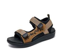 Sandalias de niño para los zapatos cómodos y duraderos para niños de cinco a trece años. Sandalias informales versátiles para el uso diario con diseño firme para un ajuste óptimo, marrón, 31 EU