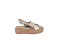 Sandalias de piel con plataforma Dorine Mujer Talla 38. Color Dorado