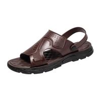 Sandalias de piel para hombre, resistentes al agua, zapatos de verano para hombre, sandalias anchas de ocio, tallas grandes, sandalias de playa, minimalistas, zapatos de caminata, zapatos de trabajo